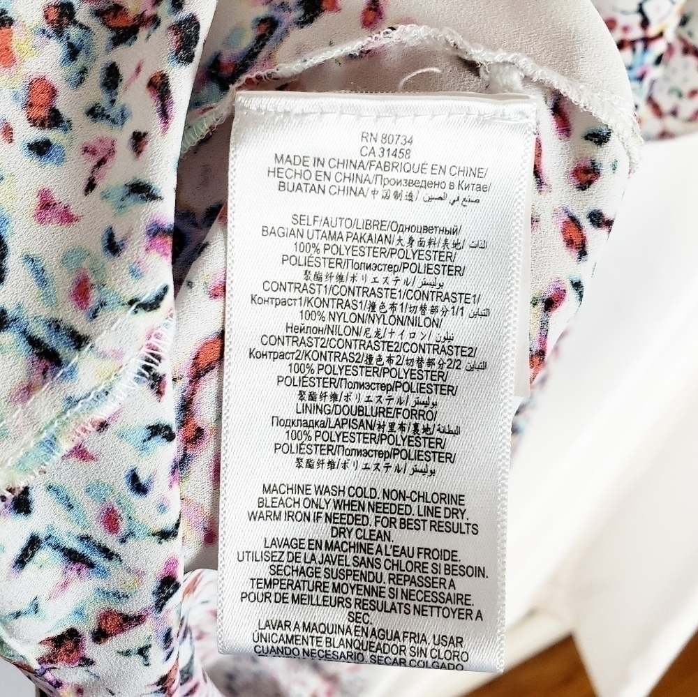 BCBGMaxAzria Susannah Print Blocked Kaftan Dress - Picture 6 of 6
